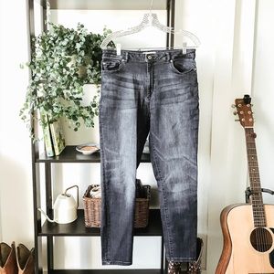 High waisted skinny jeans